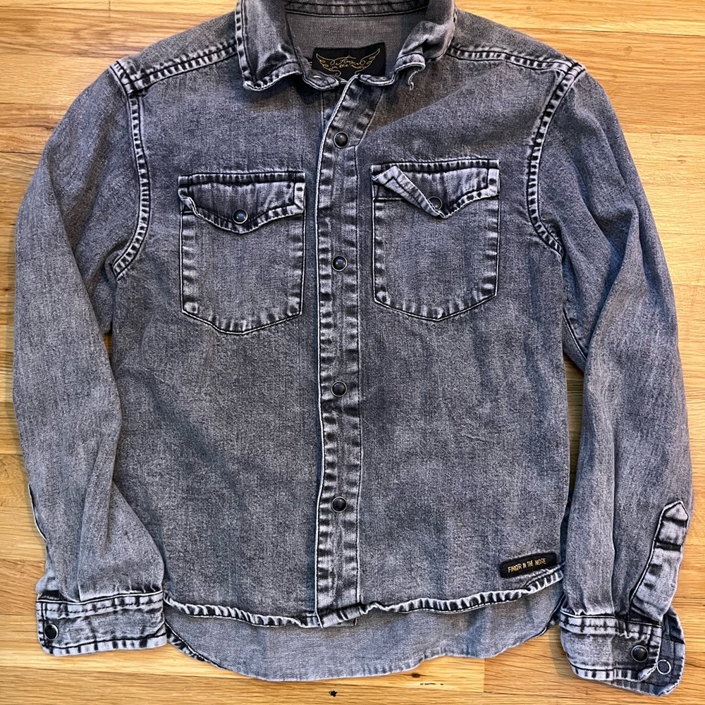 Finger in the Nose Kids Denim Shirt
